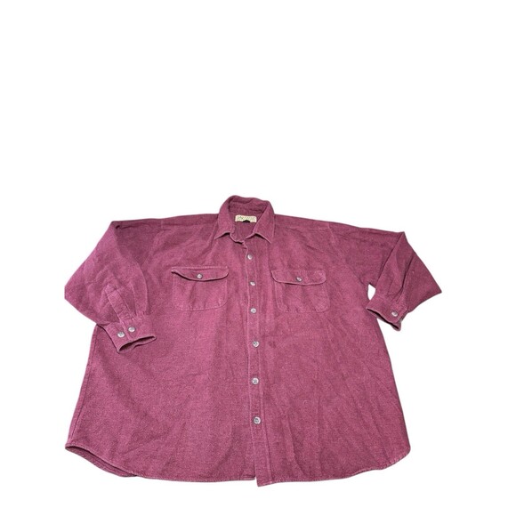 90s Canyon Guide Outfitters Maroon Red Western Button Up Shirt Mens 2XL - Picture 1 of 6